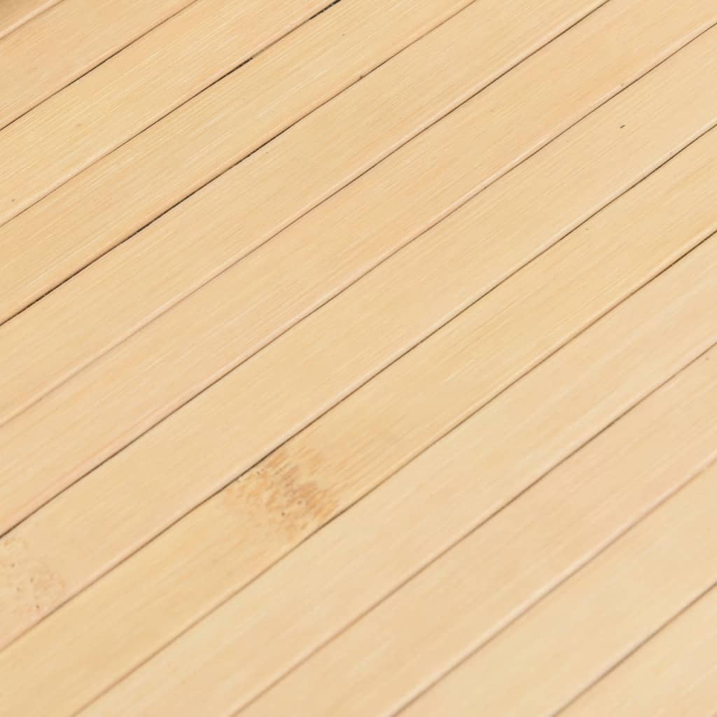 vidaXL Covor dreptunghiular, natural deschis, 80x1000 cm, bambus