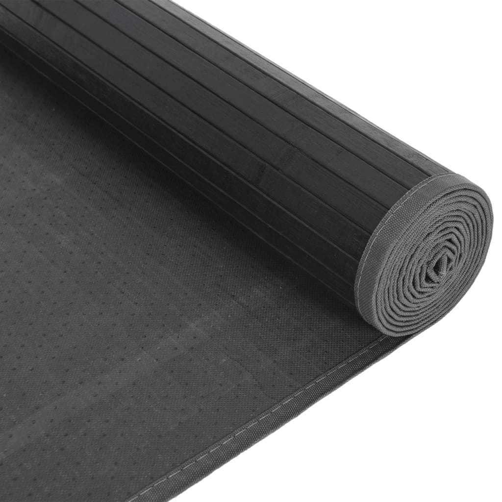 vidaXL Covor dreptunghiular, gri, 80x1000 cm, bambus vidaXL Covor dreptunghiular, gri, 80x1000 cm, bambus