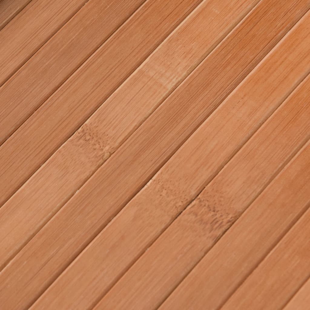 vidaXL Covor pătrat, natural, 100x100 cm, bambus