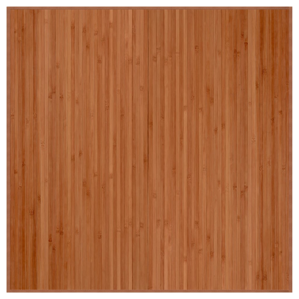 vidaXL Covor dreptunghiular, maro, 100x100 cm, bambus