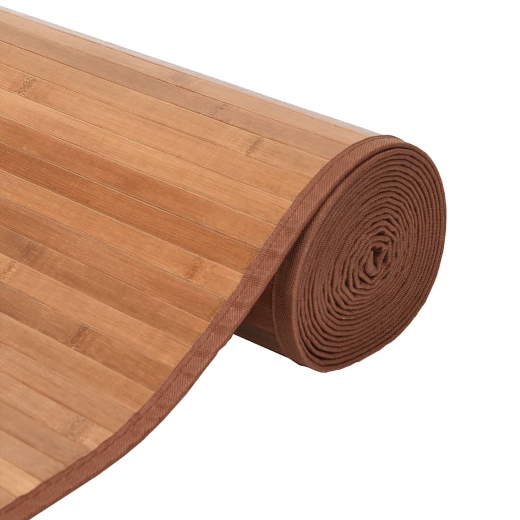 vidaXL Covor dreptunghiular, natural, 100x300 cm, bambus