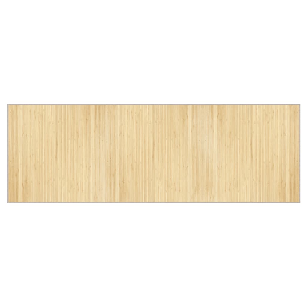 vidaXL Covor dreptunghiular, natural deschis, 100x300 cm, bambus