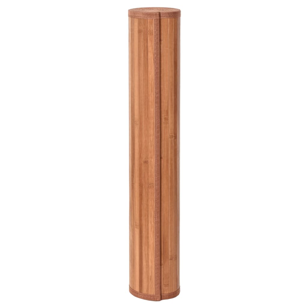 vidaXL Covor dreptunghiular, maro, 100x1000 cm, bambus