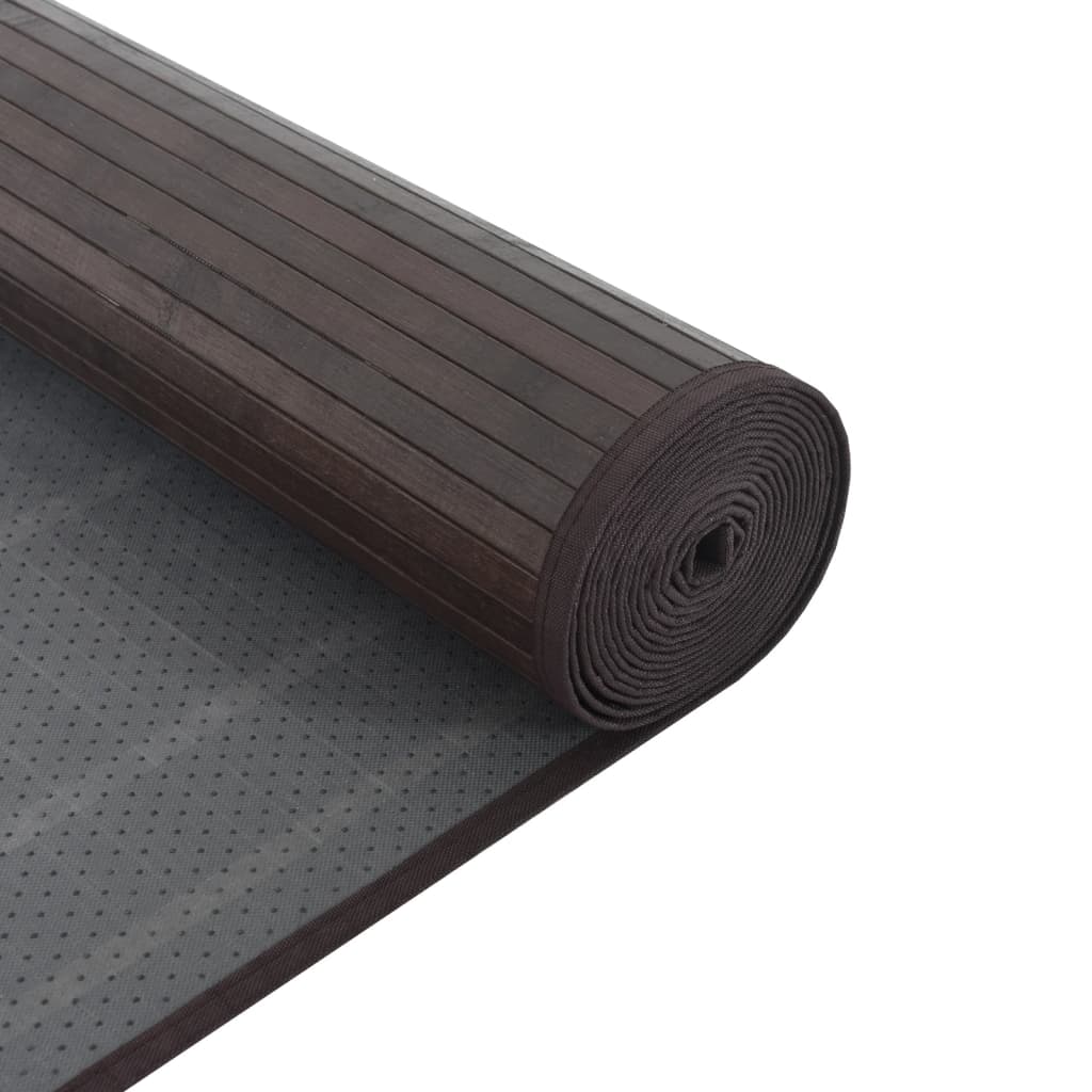 vidaXL Covor dreptunghiular, maro închis, 100x1000 cm, bambus vidaXL Covor dreptunghiular, maro închis, 100x1000 cm, bambus