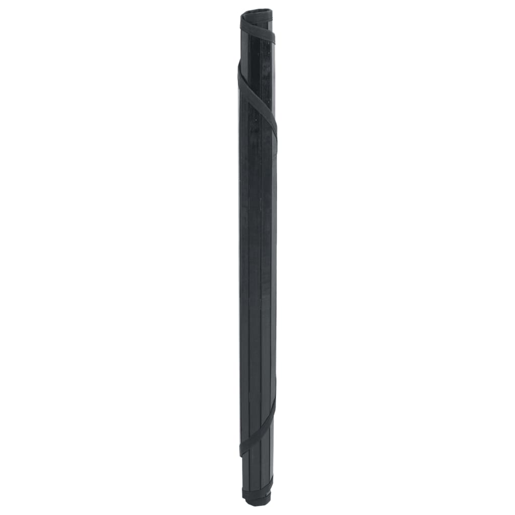 vidaXL Covor rotund, negru, 60 cm, bambus vidaXL Covor rotund, negru, 60 cm, bambus