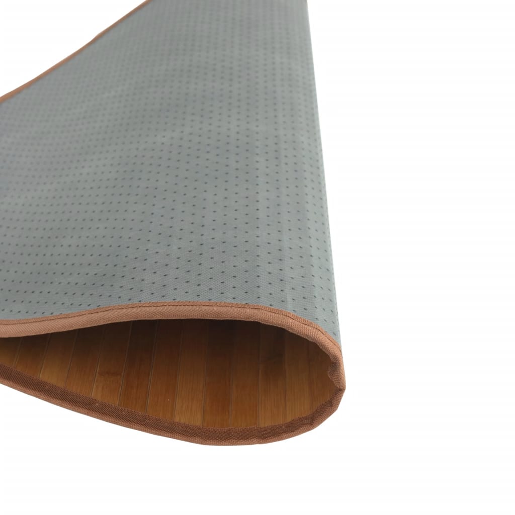 vidaXL Covor rotund, natural, 60 cm, bambus