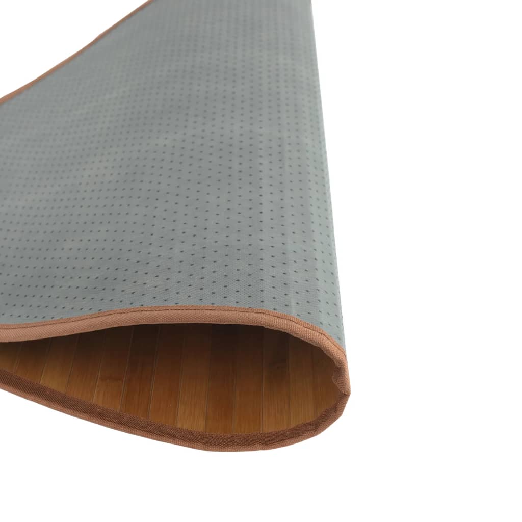 vidaXL Covor rotund, maro, 60 cm, bambus vidaXL Covor rotund, maro, 60 cm, bambus