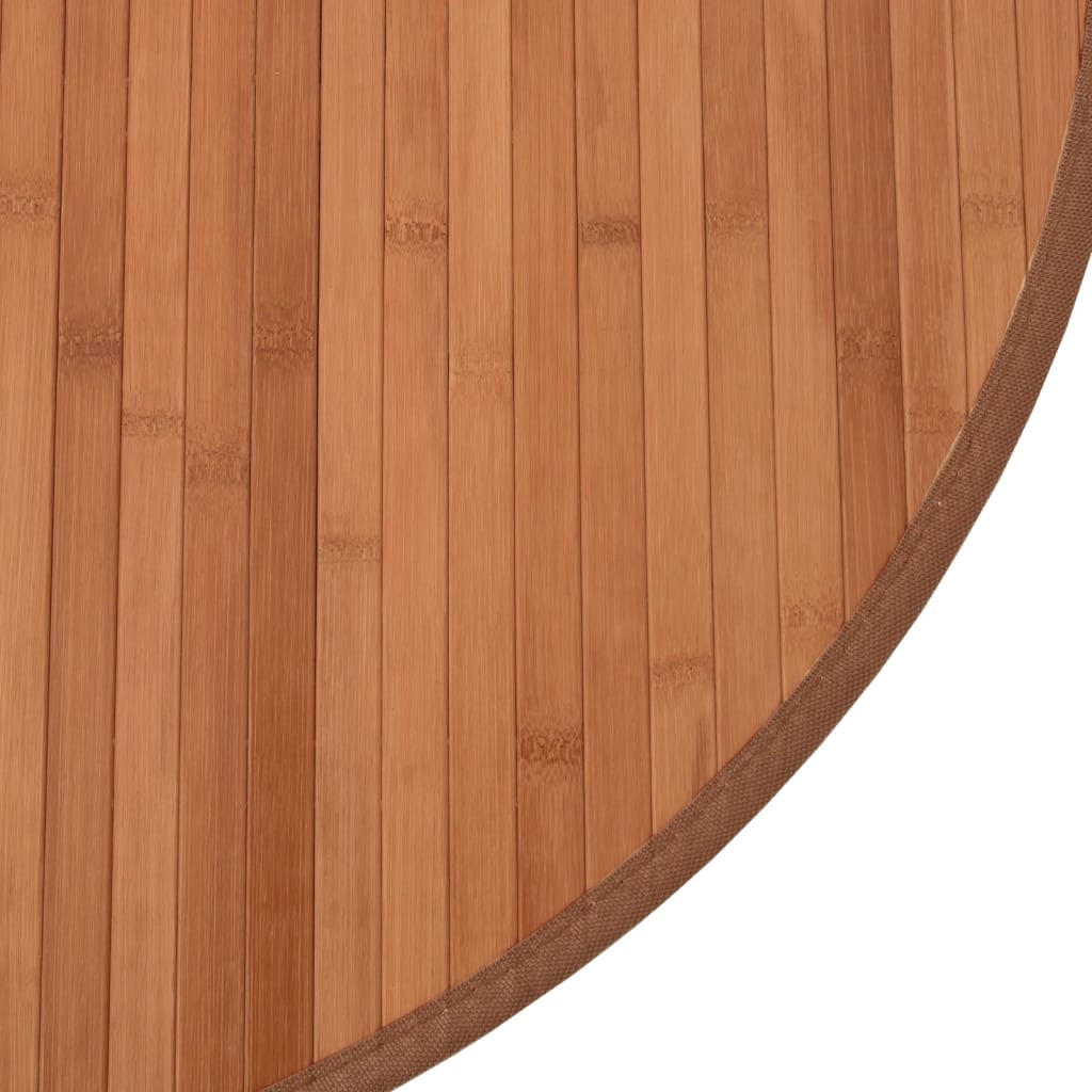 vidaXL Covor rotund, maro, 60 cm, bambus vidaXL Covor rotund, maro, 60 cm, bambus
