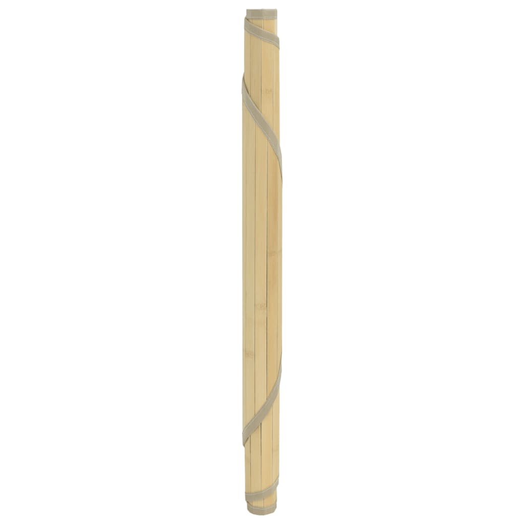 vidaXL Covor rotund, natural deschis, 60 cm, bambus