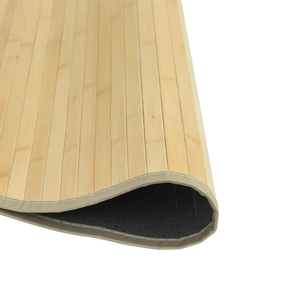 vidaXL Covor rotund, natural deschis, 60 cm, bambus