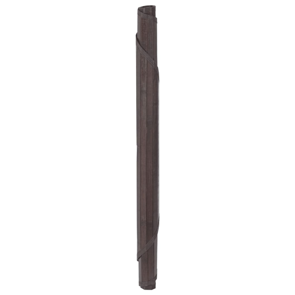 vidaXL Covor rotund, maro închis, 60 cm, bambus