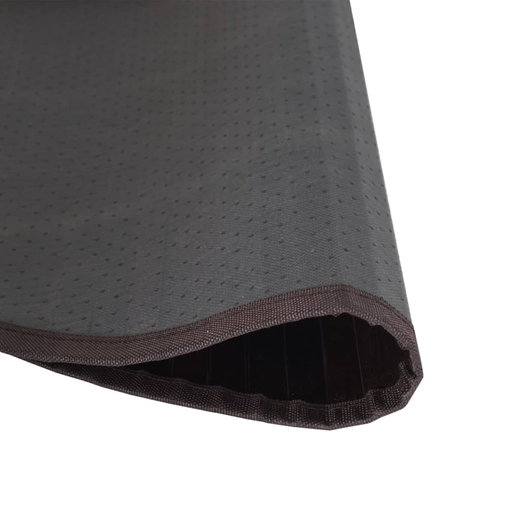 vidaXL Covor rotund, maro închis, 80 cm, bambus