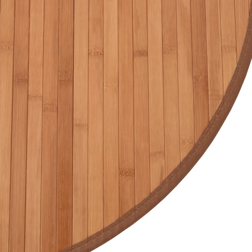 vidaXL Covor rotund, natural, 100 cm, bambus