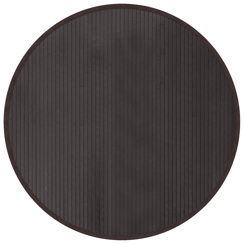 vidaXL Covor rotund, maro închis, 100 cm, bambus vidaXL Covor rotund, maro închis, 100 cm, bambus