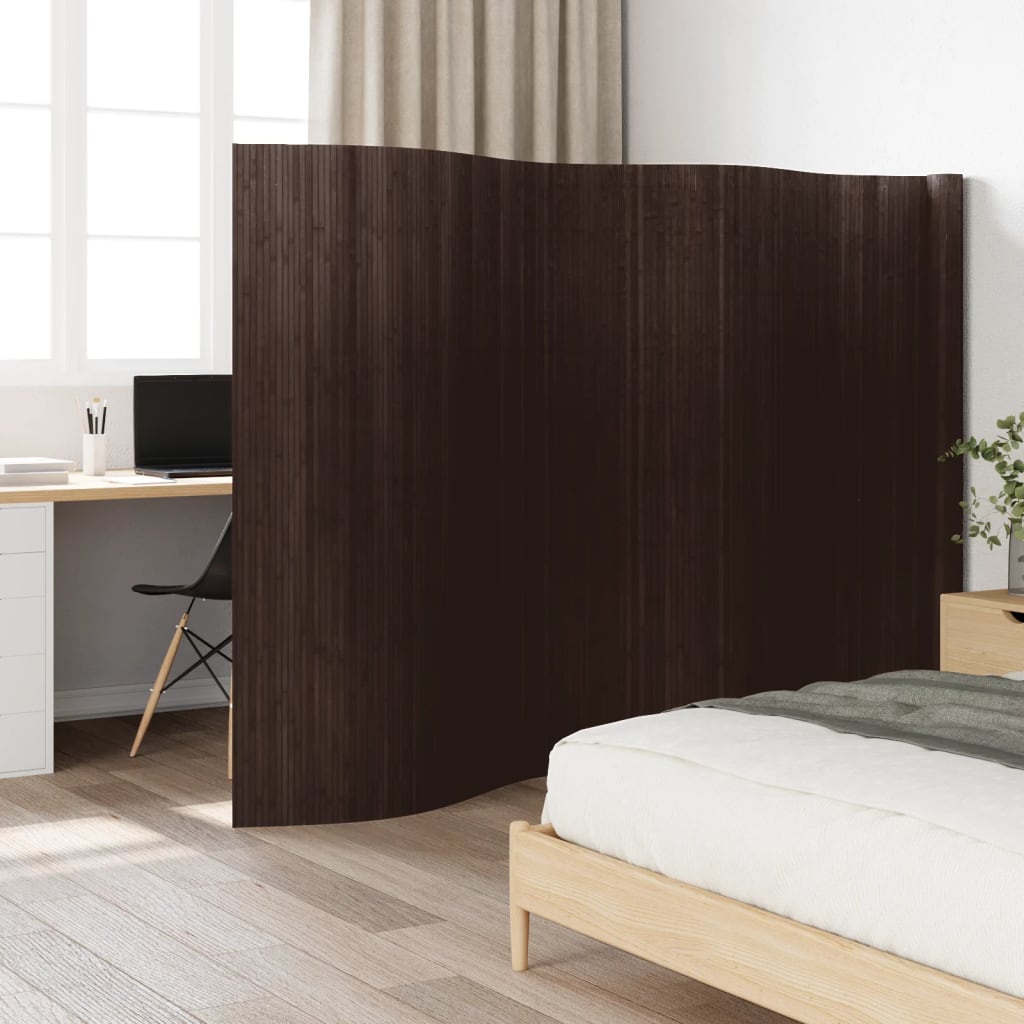 vidaXL Paravan de cameră, maro închis, 165x600 cm , bambus vidaXL Paravan de cameră, maro închis, 165x600 cm , bambus