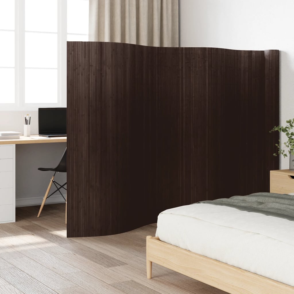 vidaXL Paravan de cameră, maro închis, 165x800 cm , bambus vidaXL Paravan de cameră, maro închis, 165x800 cm , bambus