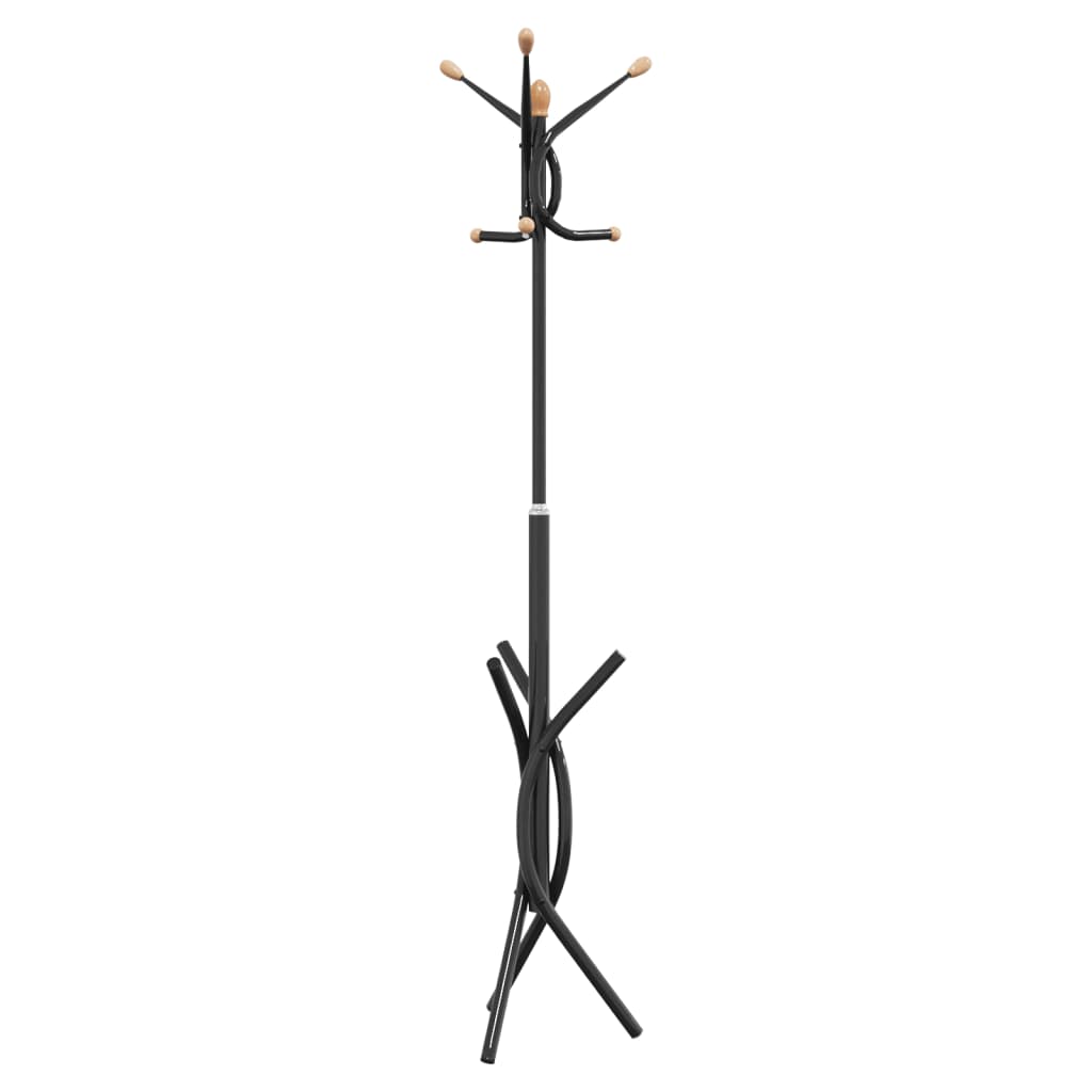 vidaXL Cuier de haine, negru, 176 cm, fier vopsit electrostatic vidaXL Cuier de haine, negru, 176 cm, fier vopsit electrostatic
