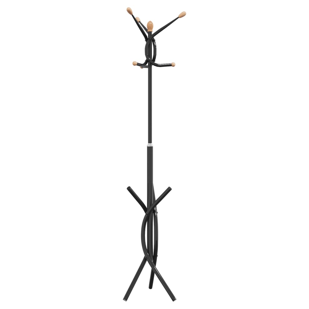 vidaXL Cuier de haine, negru, 176 cm, fier vopsit electrostatic vidaXL Cuier de haine, negru, 176 cm, fier vopsit electrostatic