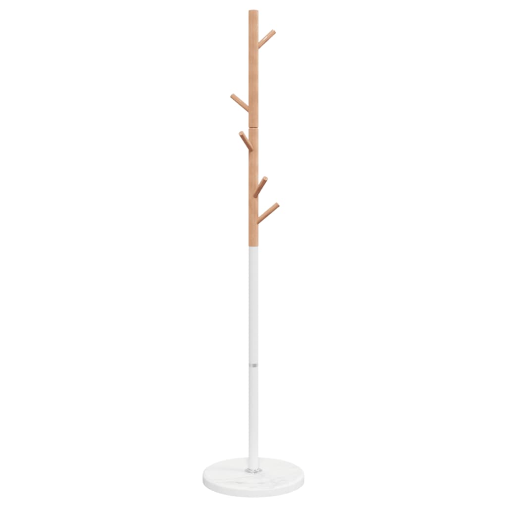 vidaXL Cuier de haine, alb, 172 cm, fier vopsit electrostatic