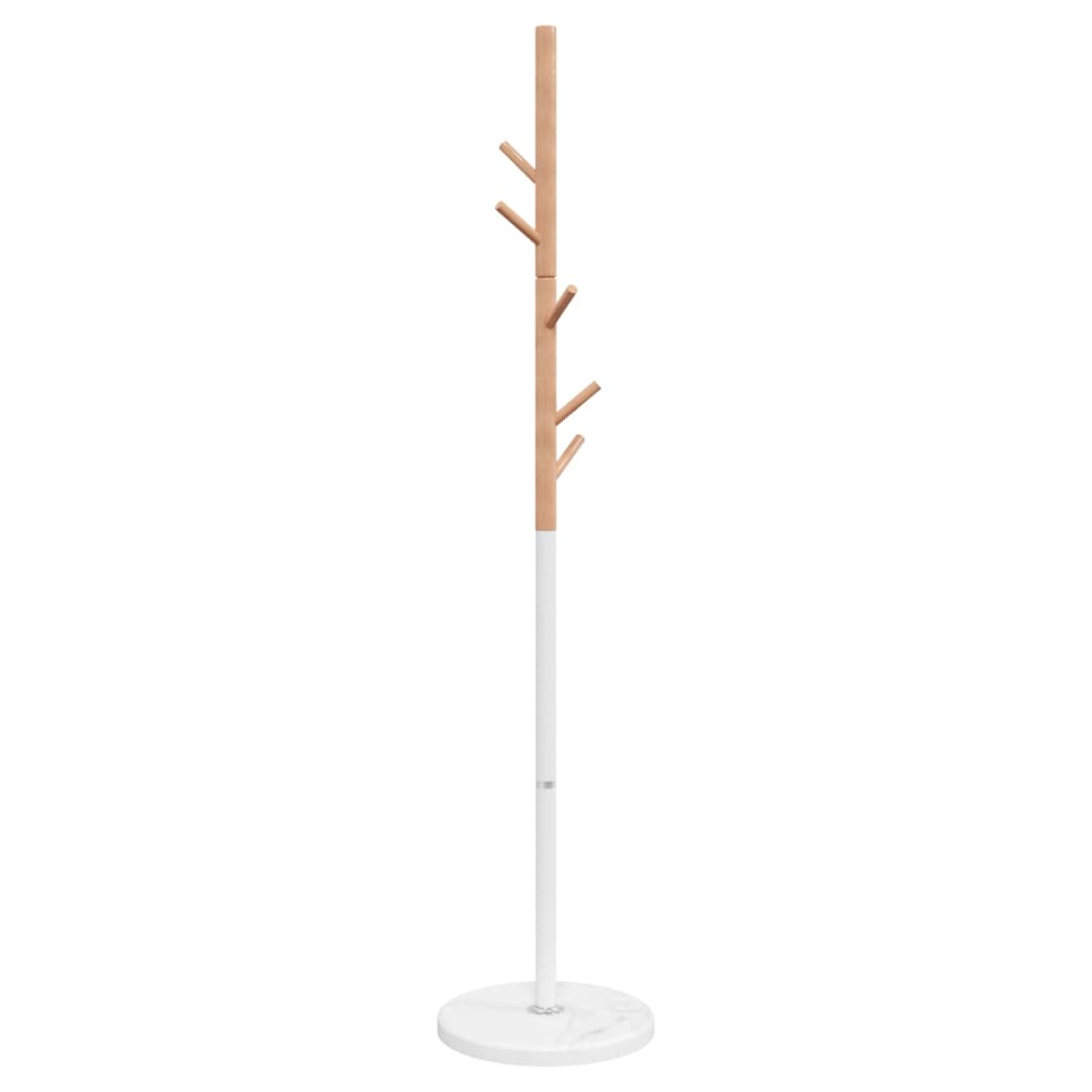 vidaXL Cuier de haine, alb, 172 cm, fier vopsit electrostatic