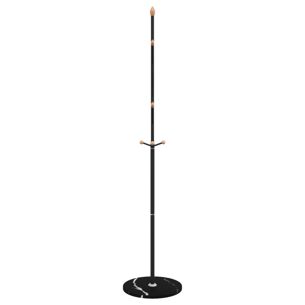 vidaXL Cuier de haine, negru, 177 cm, fier vopsit electrostatic