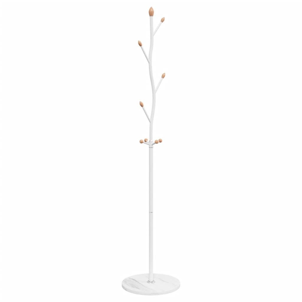 vidaXL Cuier de haine, alb, 177 cm, fier vopsit electrostatic