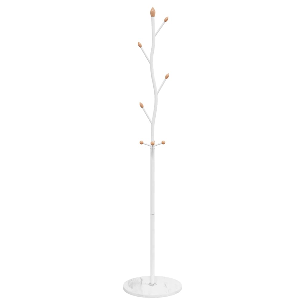 vidaXL Cuier de haine, alb, 177 cm, fier vopsit electrostatic