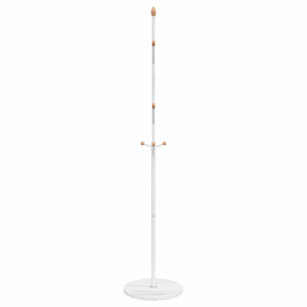 vidaXL Cuier de haine, alb, 177 cm, fier vopsit electrostatic