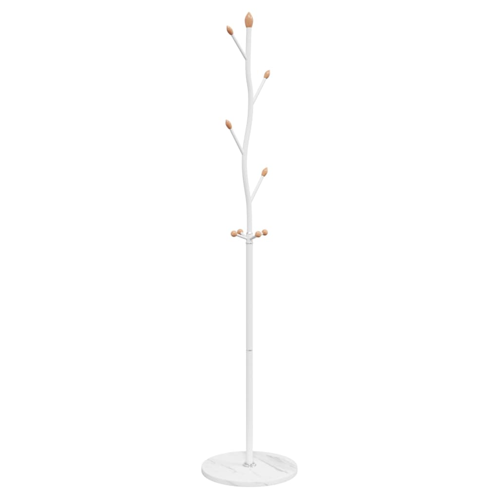 vidaXL Cuier de haine, alb, 177 cm, fier vopsit electrostatic