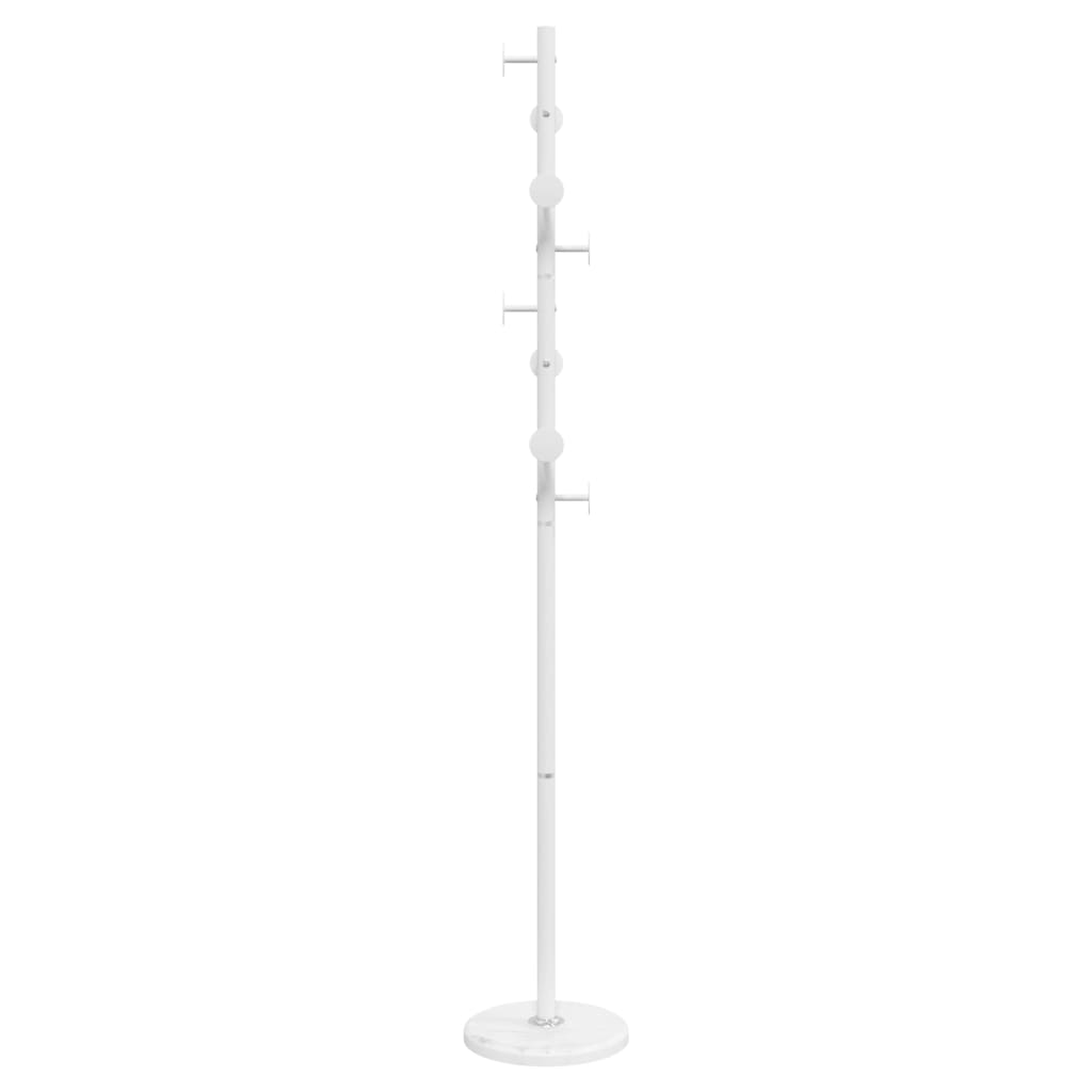 vidaXL Cuier de haine, alb, 176 cm, fier vopsit electrostatic vidaXL Cuier de haine, alb, 176 cm, fier vopsit electrostatic