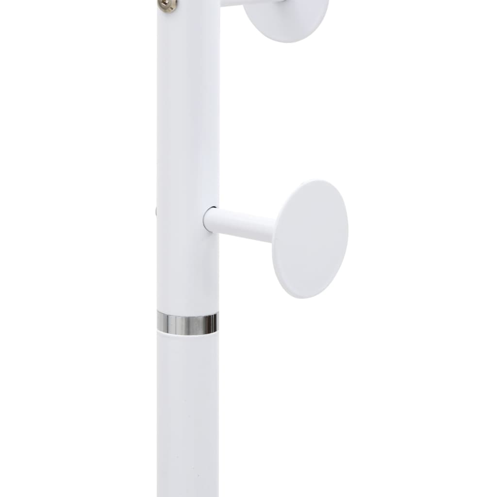 vidaXL Cuier de haine, alb, 176 cm, fier vopsit electrostatic vidaXL Cuier de haine, alb, 176 cm, fier vopsit electrostatic