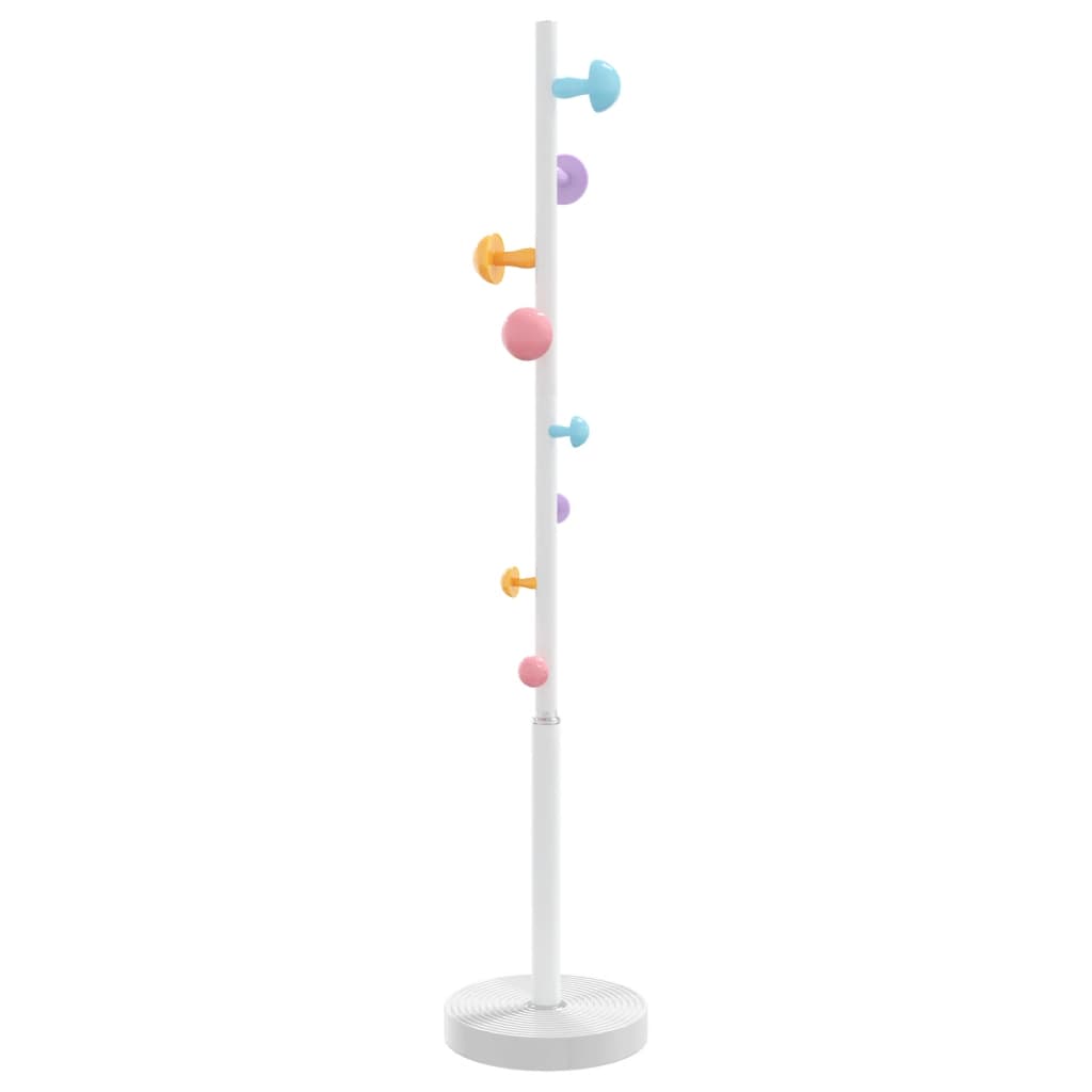 vidaXL Cuier de haine, alb, 172 cm, fier vopsit electrostatic