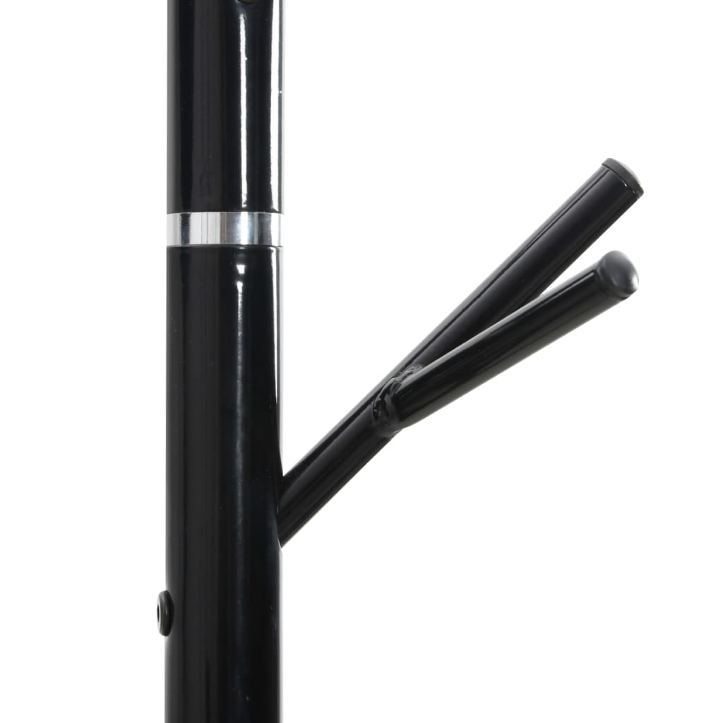 vidaXL Cuier de haine, negru, 175 cm, fier vopsit electrostatic vidaXL Cuier de haine, negru, 175 cm, fier vopsit electrostatic