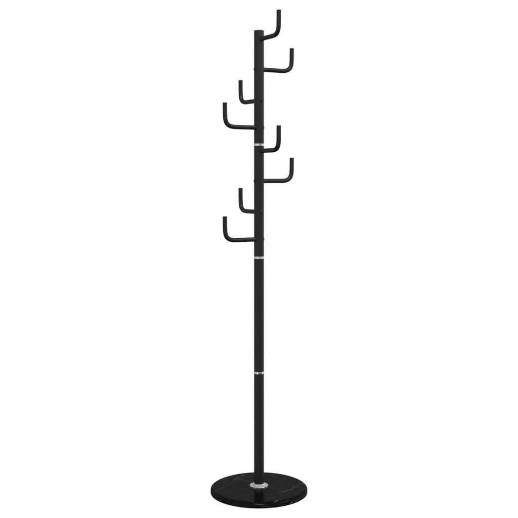 vidaXL Cuier de haine, negru, 183 cm, fier vopsit electrostatic