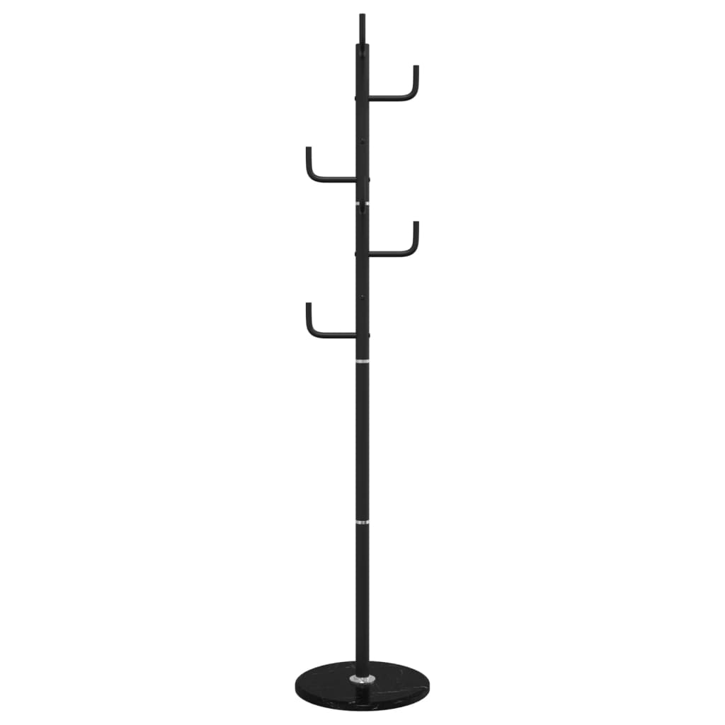 vidaXL Cuier de haine, negru, 183 cm, fier vopsit electrostatic