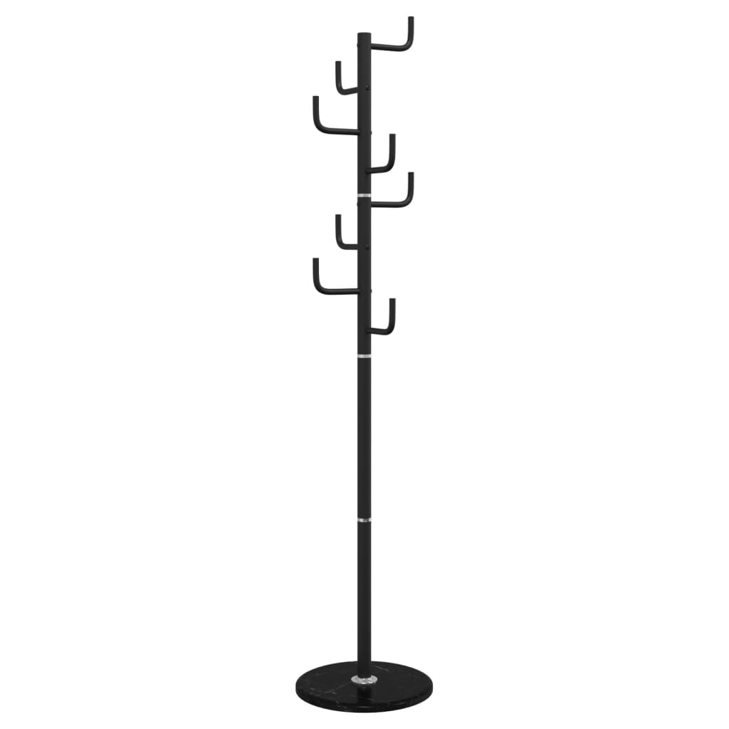 vidaXL Cuier de haine, negru, 183 cm, fier vopsit electrostatic