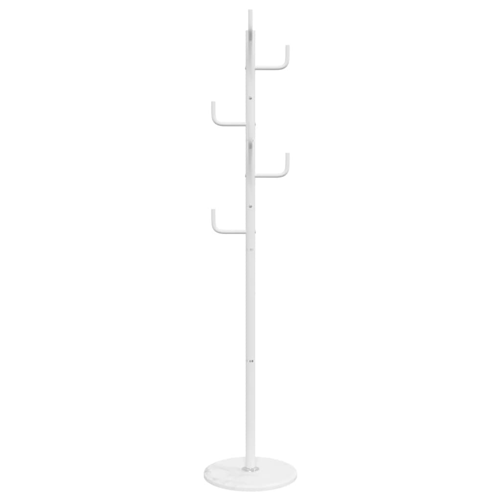 vidaXL Cuier de haine, alb, 183 cm, fier vopsit electrostatic vidaXL Cuier de haine, alb, 183 cm, fier vopsit electrostatic