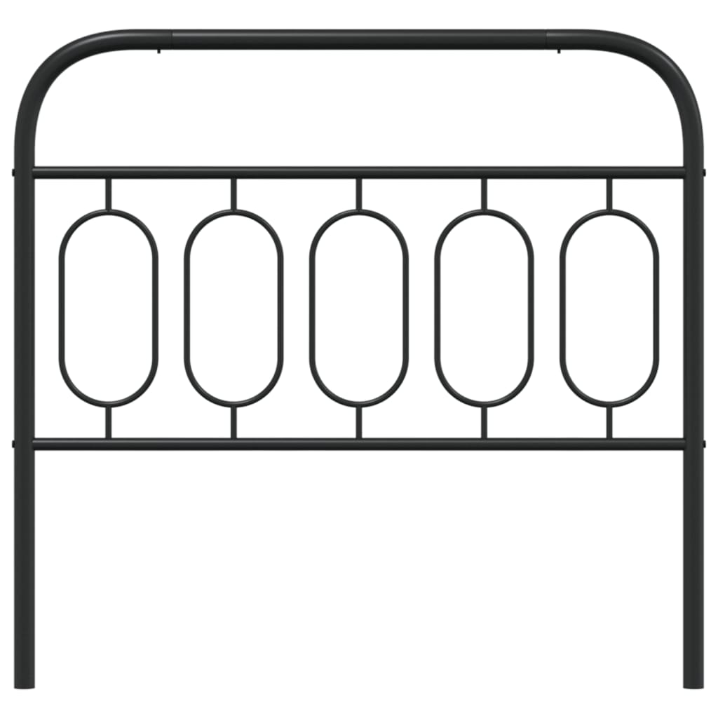 vidaXL Tăblie de pat metalică, negru, 100 cm vidaXL Tăblie de pat metalică, negru, 100 cm