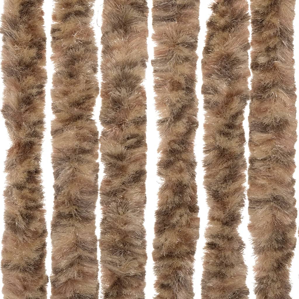 vidaXL Perdea pentru insecte, bej și maro închis, 90x220 cm, chenille vidaXL Perdea pentru insecte, bej și maro închis, 90x220 cm, chenille