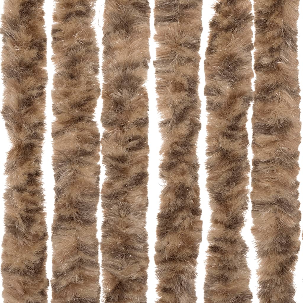 vidaXL Perdea pentru insecte, bej și maro închis, 100x220 cm, chenille vidaXL Perdea pentru insecte, bej și maro închis, 100x220 cm, chenille