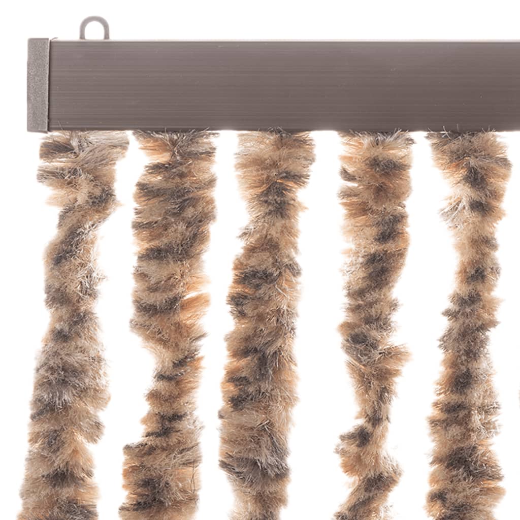 vidaXL Perdea pentru insecte, bej și maro închis, 100x230 cm Chenille vidaXL Perdea pentru insecte, bej și maro închis, 100x230 cm Chenille