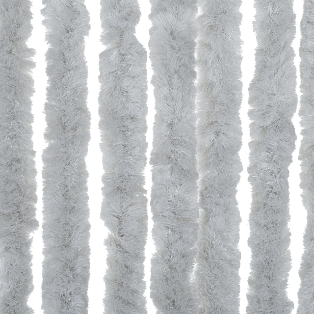 vidaXL Perdea pentru insecte, gri, 90x220 cm, chenille vidaXL Perdea pentru insecte, gri, 90x220 cm, chenille