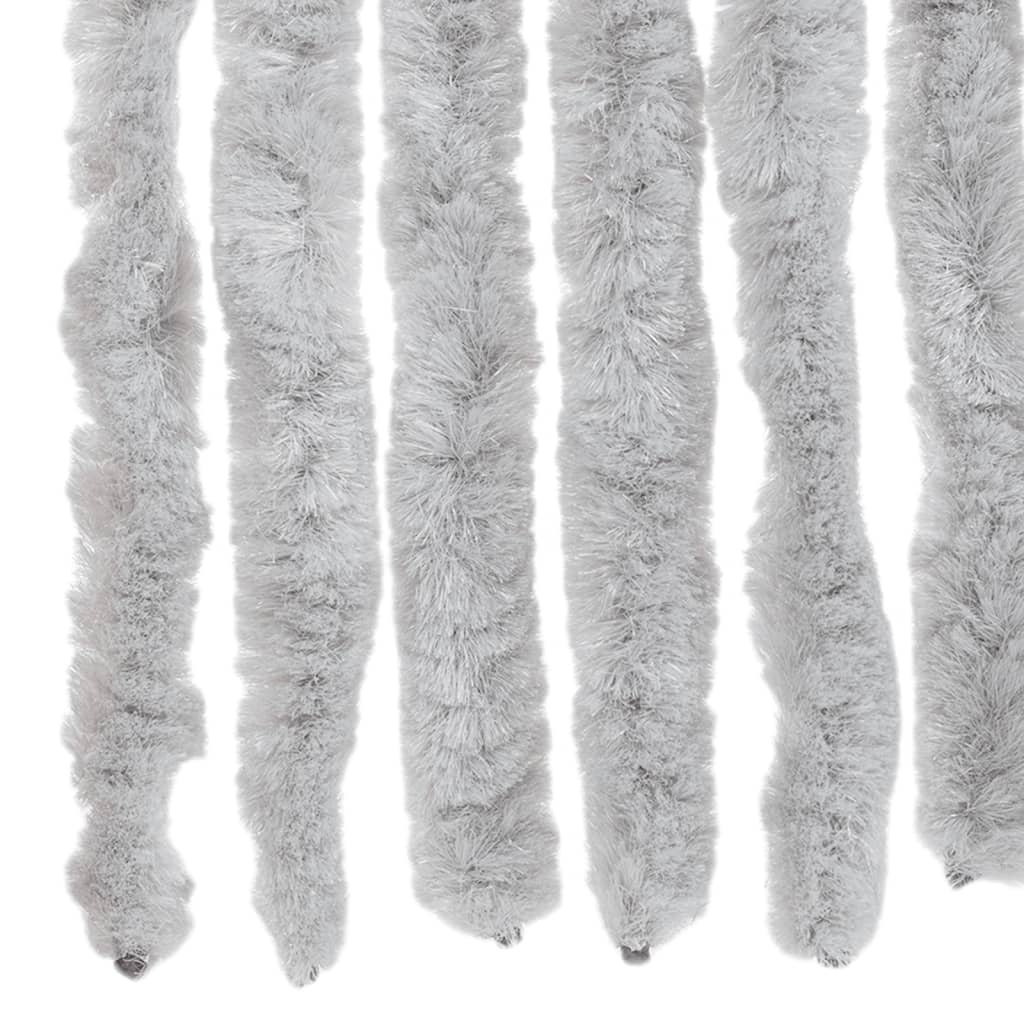 vidaXL Perdea pentru insecte, gri, 100x230 cm, chenille vidaXL Perdea pentru insecte, gri, 100x230 cm, chenille