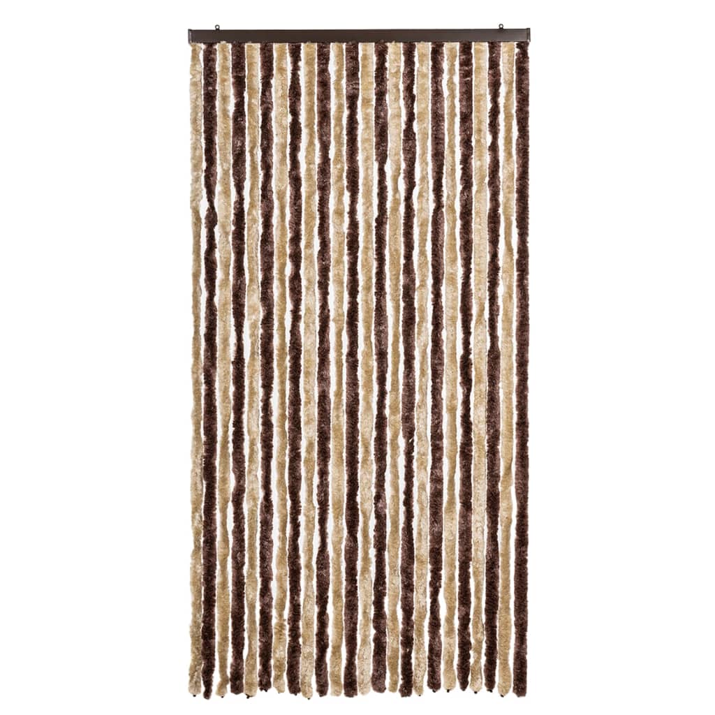 vidaXL Perdea pentru insecte, bej și maro deschis, 100x230 cm Chenille vidaXL Perdea pentru insecte, bej și maro deschis, 100x230 cm Chenille