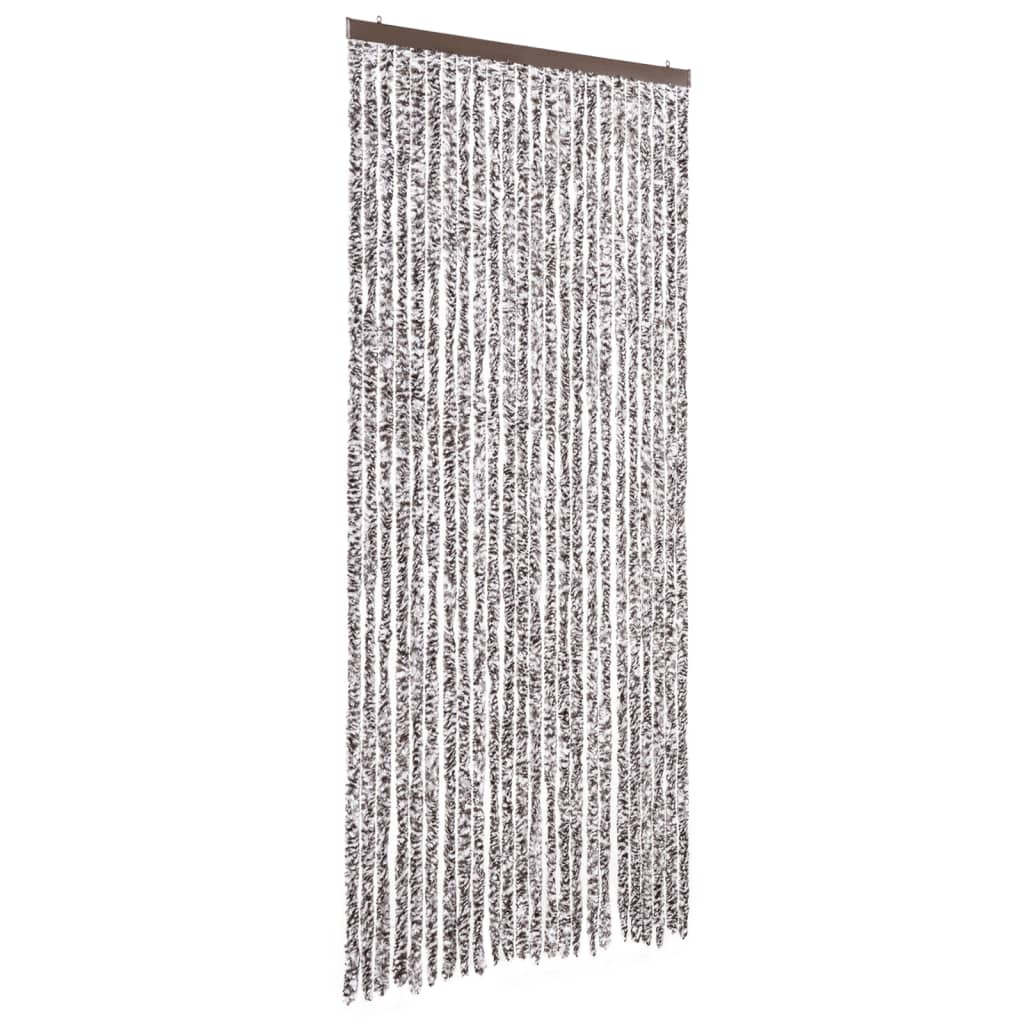 vidaXL Perdea pentru insecte, maro și bej, 100x230 cm, chenille vidaXL Perdea pentru insecte, maro și bej, 100x230 cm, chenille