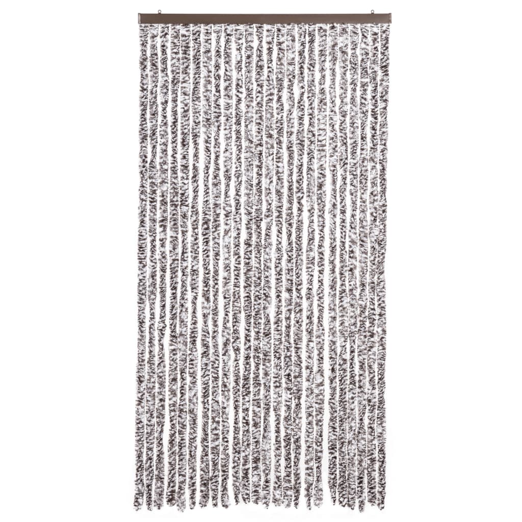 vidaXL Perdea pentru insecte, maro și bej, 100x230 cm, chenille vidaXL Perdea pentru insecte, maro și bej, 100x230 cm, chenille