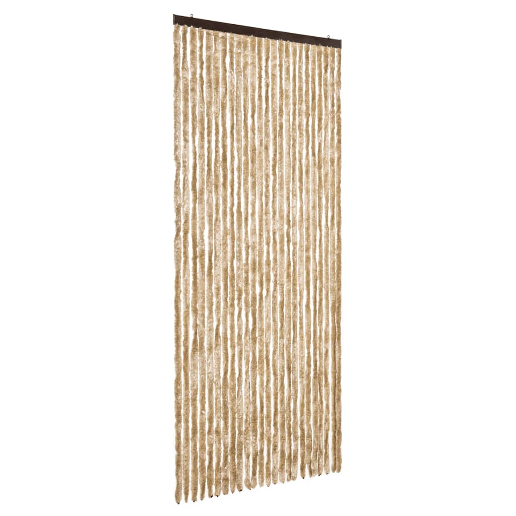 vidaXL Perdea pentru insecte, bej, 100x200 cm, chenille vidaXL Perdea pentru insecte, bej, 100x200 cm, chenille