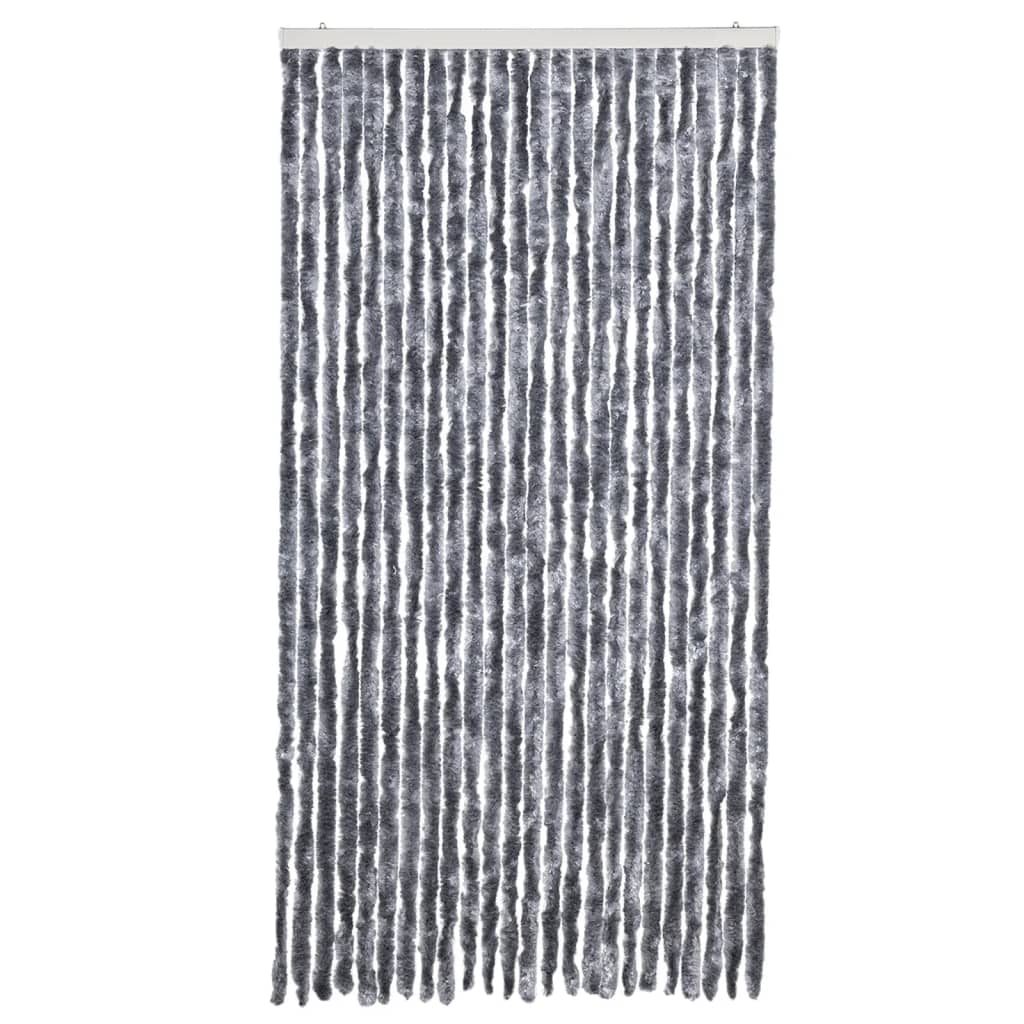 vidaXL Perdea pentru insecte, argintiu, 100x200 cm, chenille vidaXL Perdea pentru insecte, argintiu, 100x200 cm, chenille