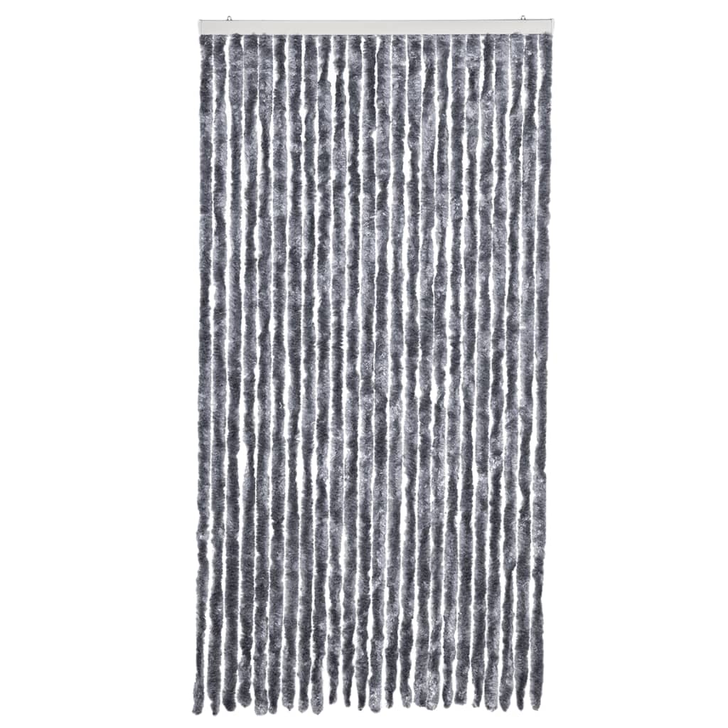 vidaXL Perdea pentru insecte, argintiu, 100x230 cm, chenille vidaXL Perdea pentru insecte, argintiu, 100x230 cm, chenille