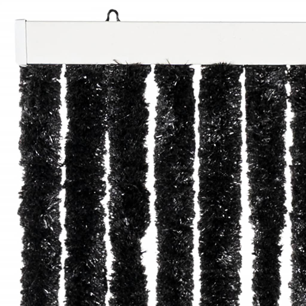vidaXL Perdea pentru insecte, antracit, 100x230 cm, chenille vidaXL Perdea pentru insecte, antracit, 100x230 cm, chenille